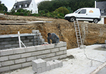 Réalisation des fondations à Brancourt-en-Laonnois